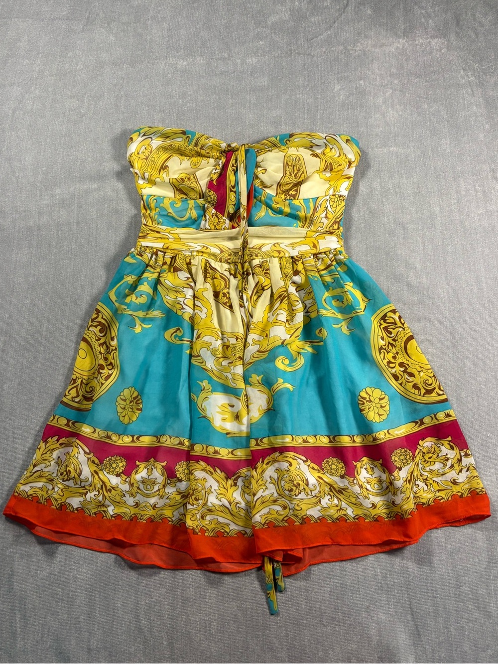 Vintage Y2K‎ Lipsy London multicoloured strapless dress